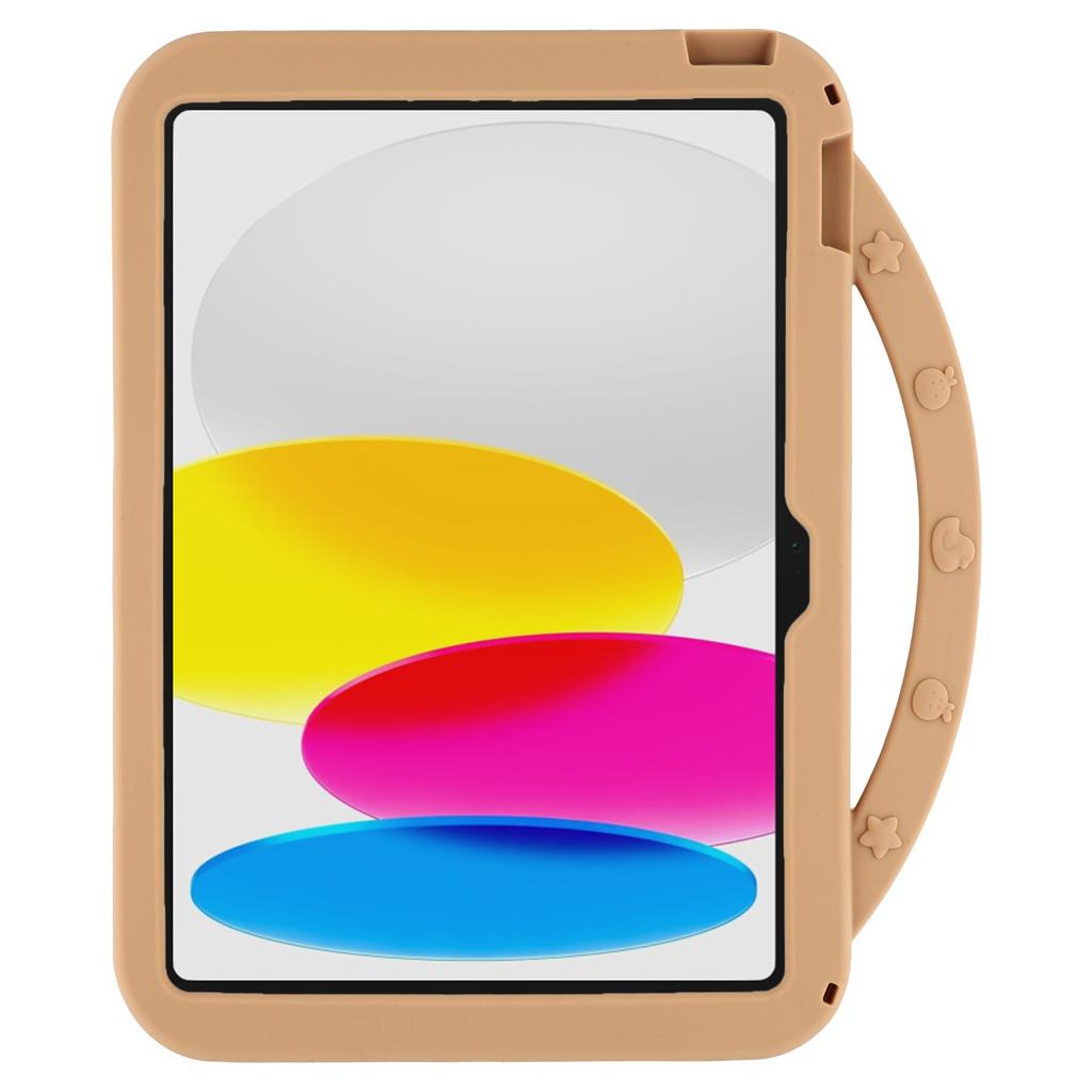 Pro iPad (2025)/10,9 (2022) Silikonové pouzdro s rukojetí 360stupňový otočný stojánek Ochranný kryt Vzor kapybary