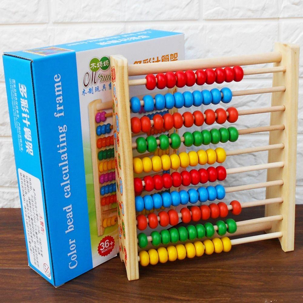 Montessori Toy Learning Mathematics Tool Wooden Children's Educational Toys  3-6 Year Olds