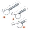 10 Packs Spring Hooks for Rabbit Cage Spring Latch Door Cage Accessories Wire Cage Clips Snap Hooks Multifunctional 3 Sizes