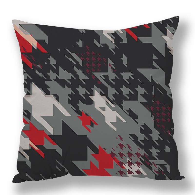 Abstract Houndstooth Geometric Pillow Cover Design Pillow Waist Premium Durable Quality Useful Practical Reliable