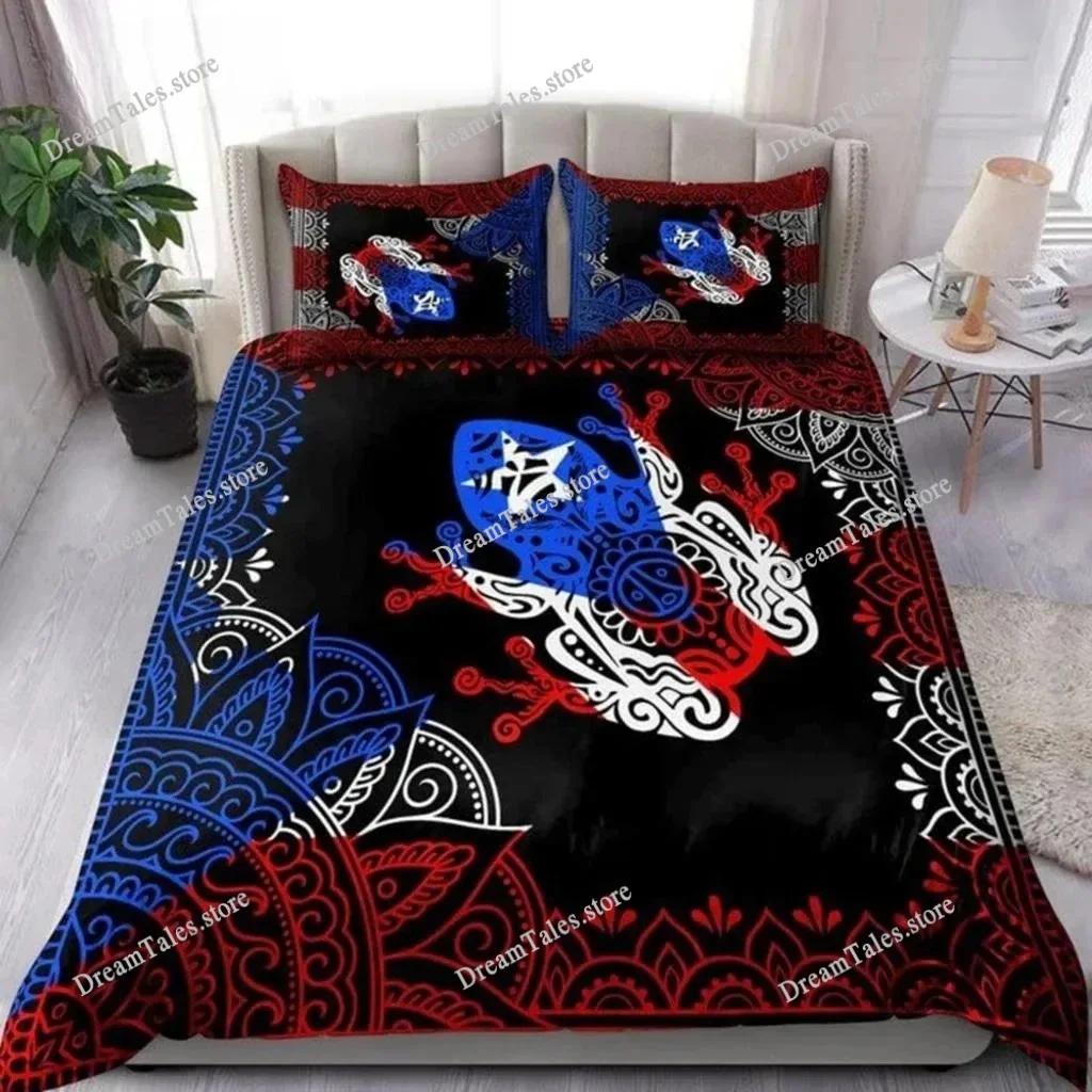 3d Print Puerto Rico Flag Bedding Set Duvet Cover Adult and Kids Bedding Set Luxury Children's Gifts Home Textileextile