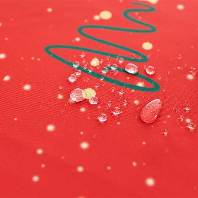 Red Waterproof And Oil-Proof Christmas Table Cloth Festive Desk Pastoral Fruit Coffee Table Round Table Tablecloth