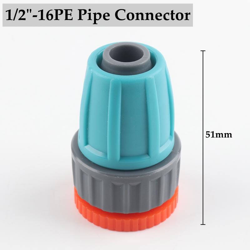 5pcs 16mm Garden Watering Hose Connectors Micro Irrigation PE Pipe Elbow Tee Straight Joints Agricultural Watering Kits Fittings