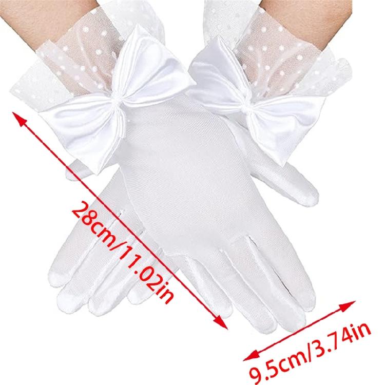 Nightclub Party Gloves Stage Performances Lace Gloves Short Length Hand Gloves