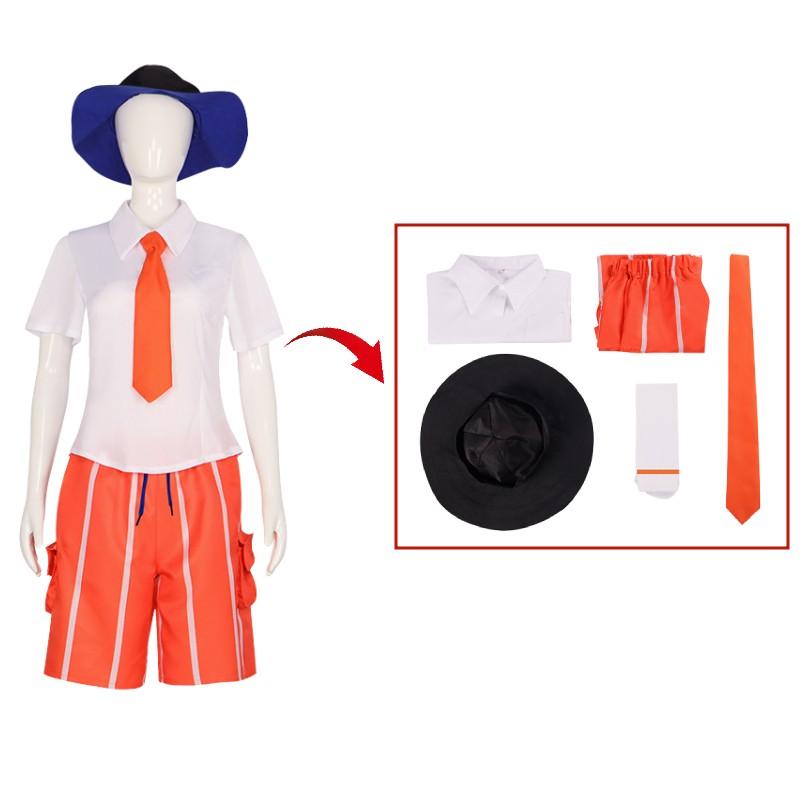 

Violet Florian Scarlet Juliana Short Sleeve Shorts Set Cosplay Outfit Juliana,3XL