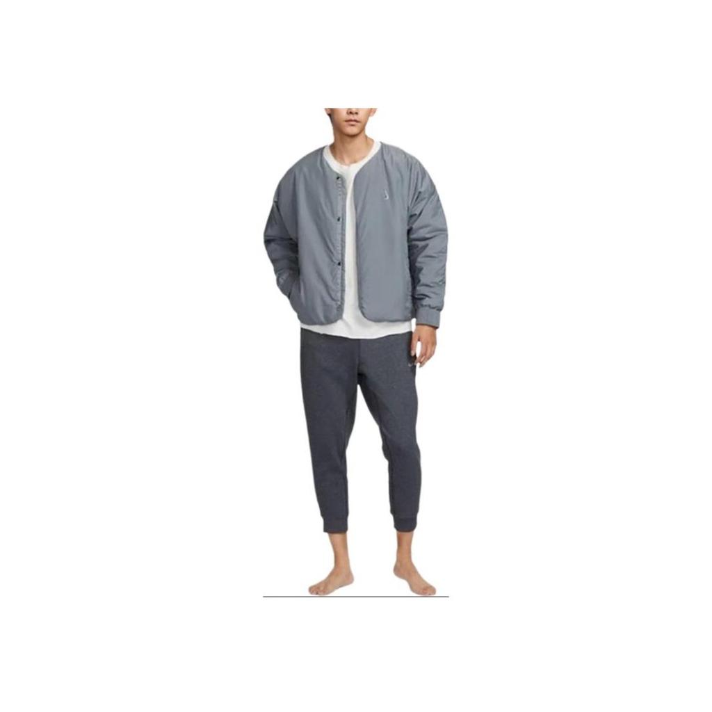 Nike Solid Color Casual Sports Jacket Men jackets Gray FB8609-065