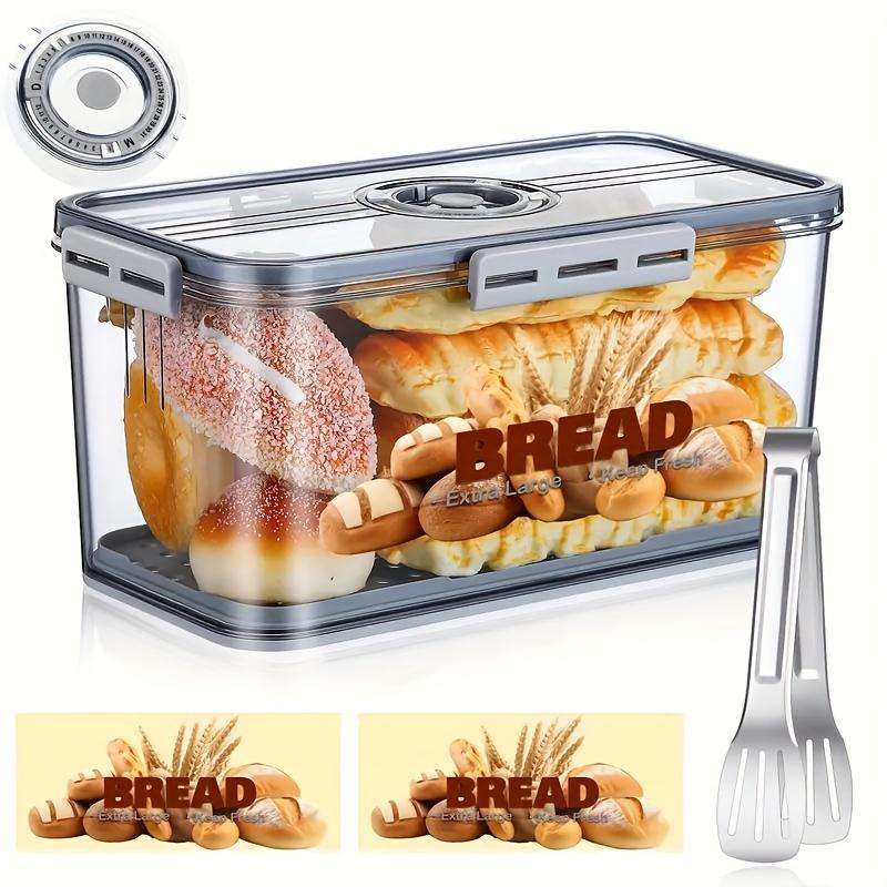 1 Sealed Bread Box - Leak Proof Portable Storage Container Suitable for Bread, Toast, and Baking - Ideal Kitchen Storage Tool