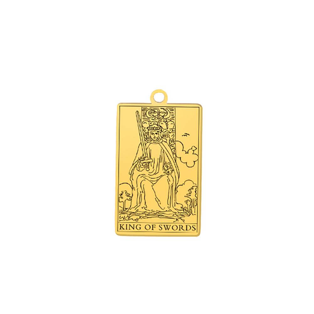 Suit of Pentacles Tarot Cards Vintage Amulet Pendant for Necklaces Suit of Swords Traditional Tarot Art Minor Arcana Wholesale