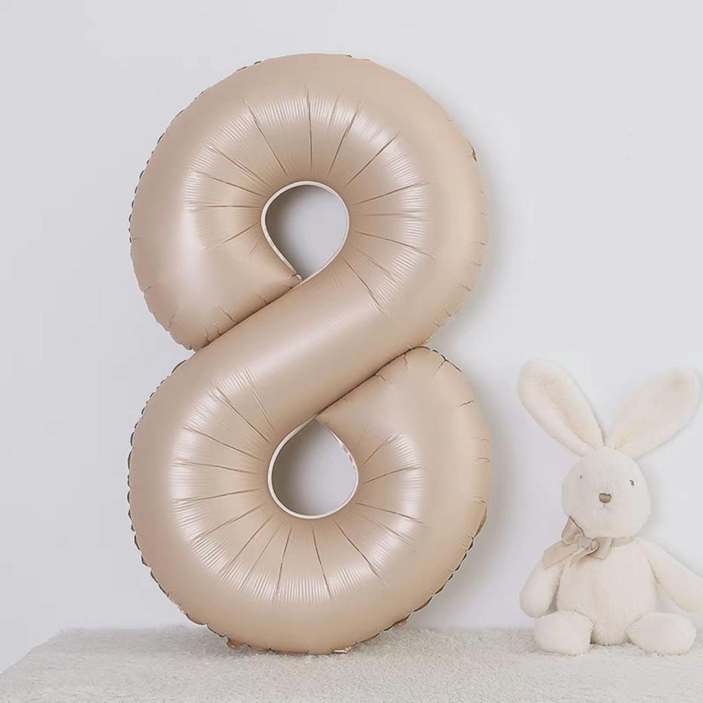 40-Inch Cream Number Balloon for Kids' First Birthday Party Decoration