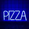 Pizza Letter Neon Sign LED Light Creative Shape Energy-saving Flicker Free Wall Art Background Neon Lamp Decor