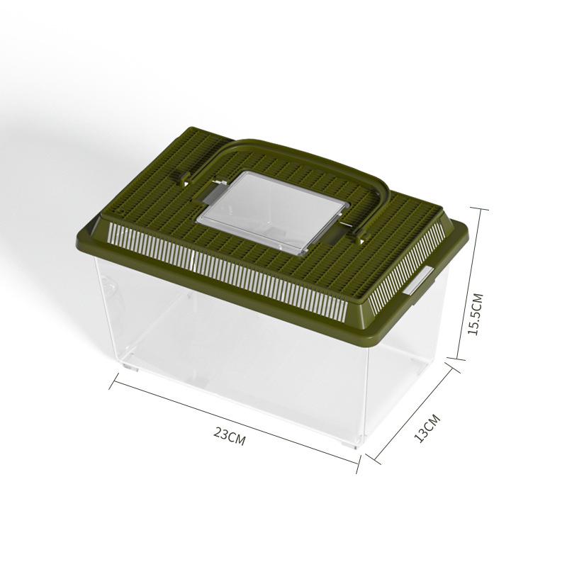 Portable Outdoor Fish & Turtle Tank: Small To Medium Breeding Box with Lid for Insects & Household Use