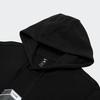 adidas Sports Training Printed Hooded Pullover Sweatshirt for Men, Black