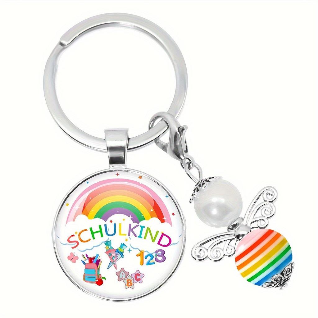 German Bee Angel Educator Back-to-School Schulkind Keychain Pendant Gift