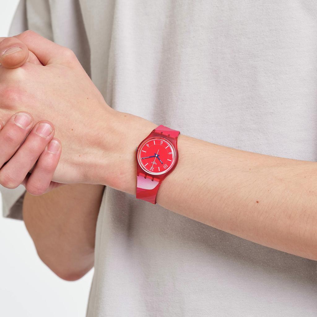 SWATCH Unisex 41mm Red Watch SO28Z105 SO28Z105