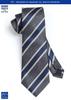 Stylish Gray Tie Pocket Square Formal Necktie Striped Job Hunting Necktie Brand Luxury Formal Necktie for Adults by [Enlision] Men's