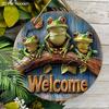 2D Flat Wooden Hanging Decorative Signs, Family Wall or Door Decoration, Garden Decoration, Housewarming Gifts for Friends