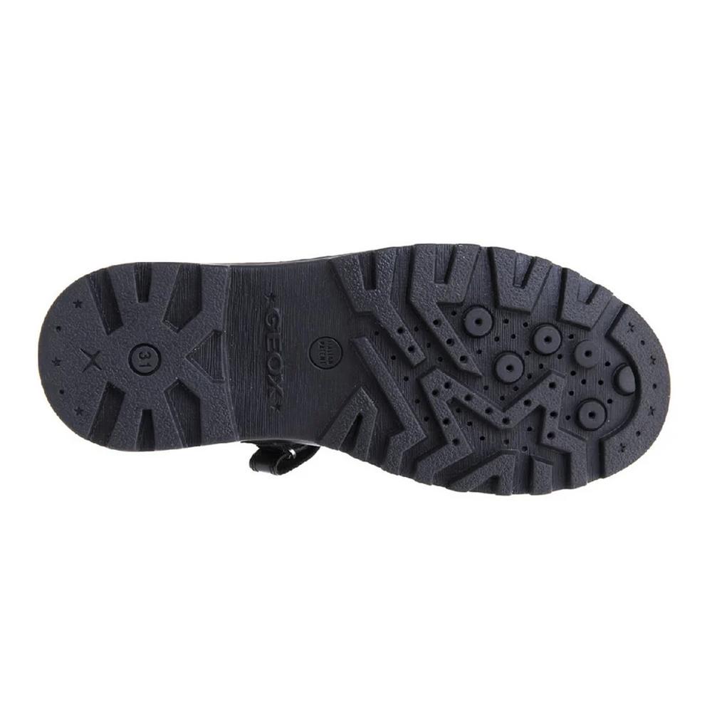 Geox Girls J Casey G. P Leather School Shoes