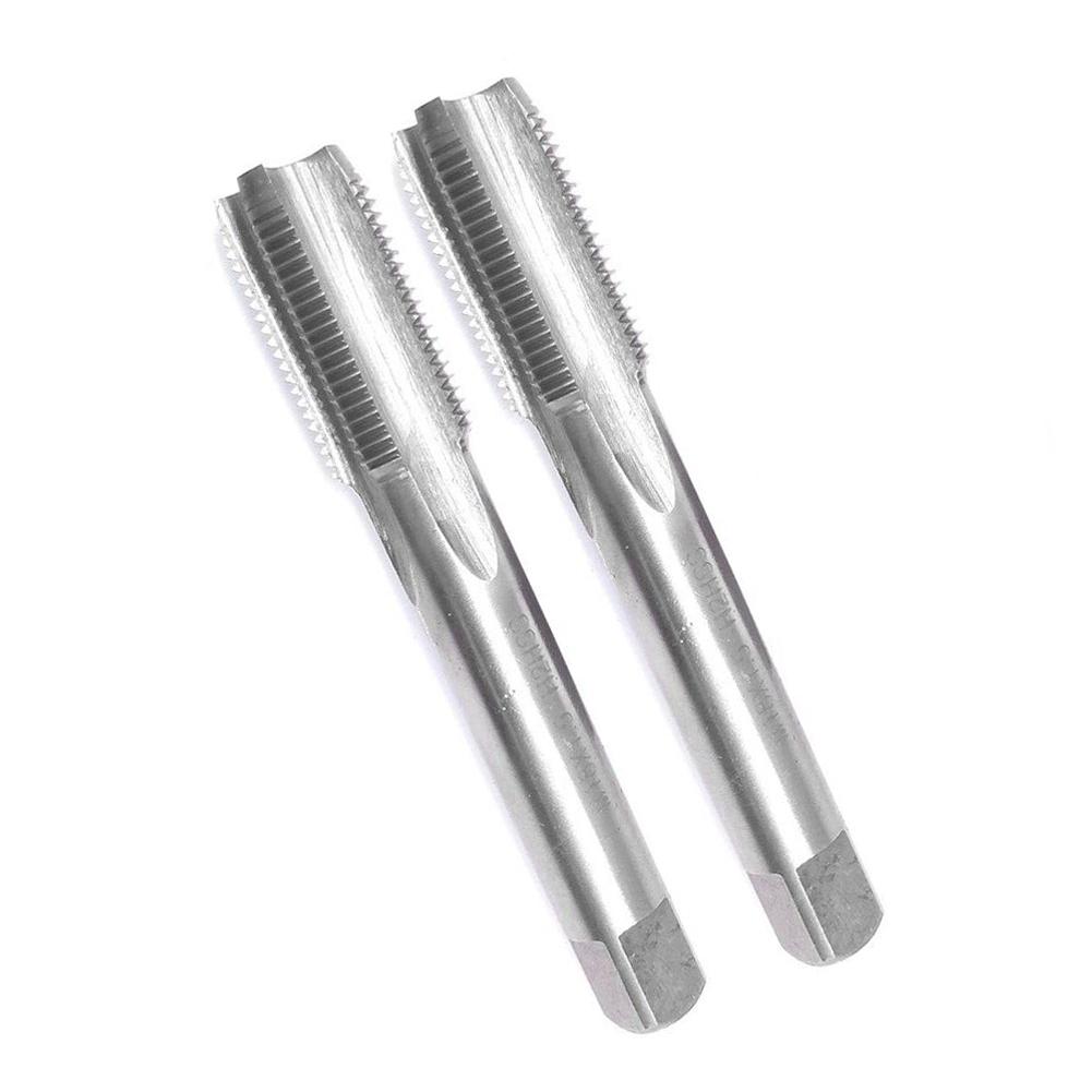 2pcs HSS Metric Taper Tap Set 18mm Diameter with M18x1 5mm Pitch Right Hand Thread for Thread Making Applications