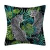 Polyester Tiger Leopardenmuster Kissenbezug Polsterung Sofakissen Palmblatt Tropischer Dschungel Heimdeko Bezug