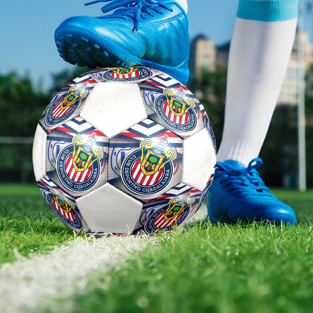 Club Deportivo Guadalajara football club Indoor Size 5 Soccer Ball Colorful Machine Stitched PVC Competition Ready Durable High-Bounce