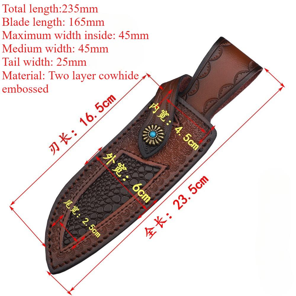 

Two Layer Pure Cowhide, Plant-based Tanned Leather Knife Cover, Universal Protection, Fixed Blade Storage, Tool Parts