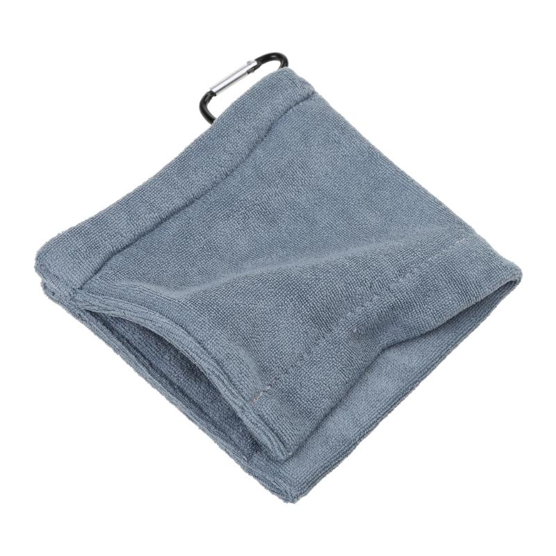 Golf Wipe Cloth Cleaner Microfiber Golf Ball Cleaning Towel with Carabiner Hook