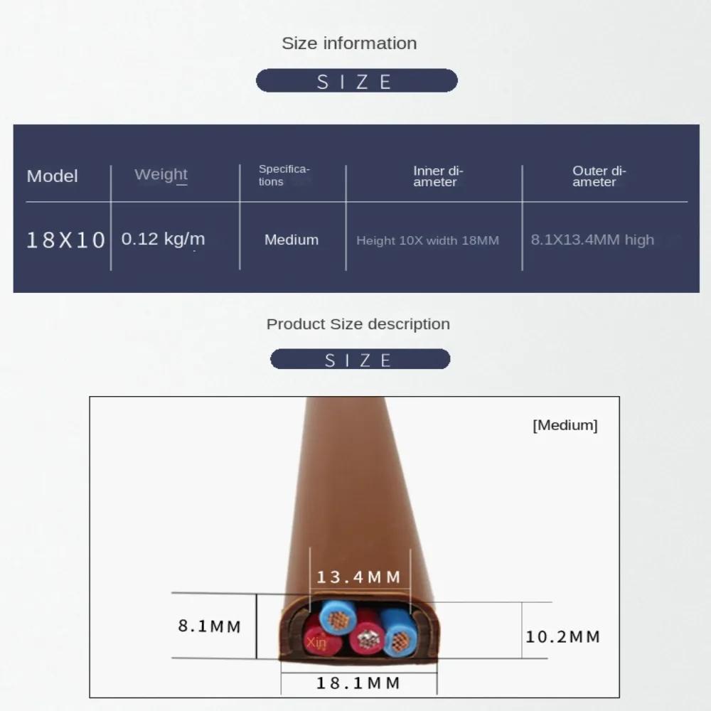 Anti-extrusion Floor Cord Cover Square Self-Adhesive Extension Wiring Duct Protector Durable Cord Protector Home Outdoor