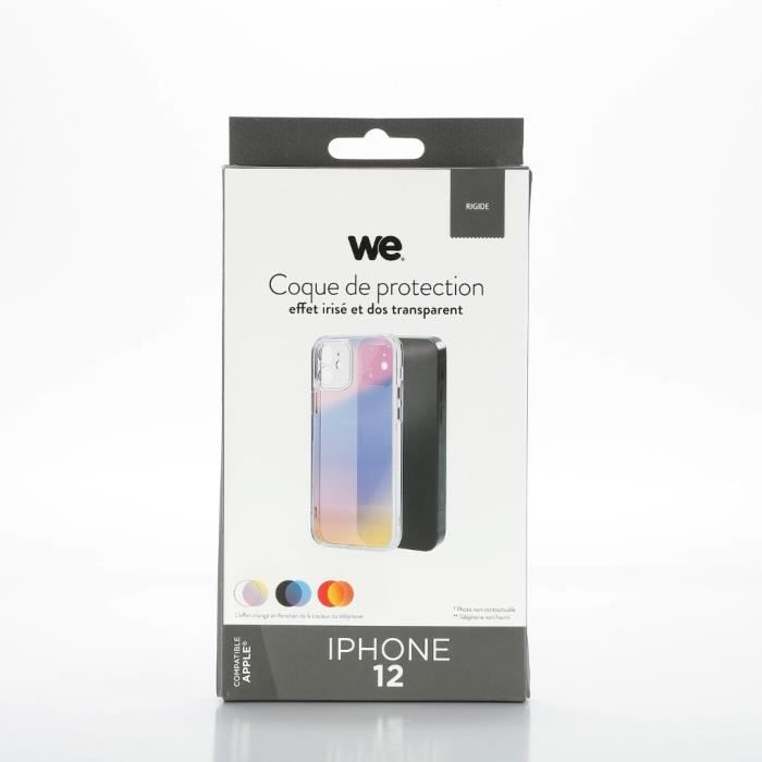 Coque De Protection - WE - IRISEE - Transparent - iPhone 12 - Antichoc Et Anti-rayures