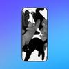 cute cat by artist Park Sung-O Phone Case For Samsung A73,A72,A71,A70,A53,A52,A51 Black Soft Case