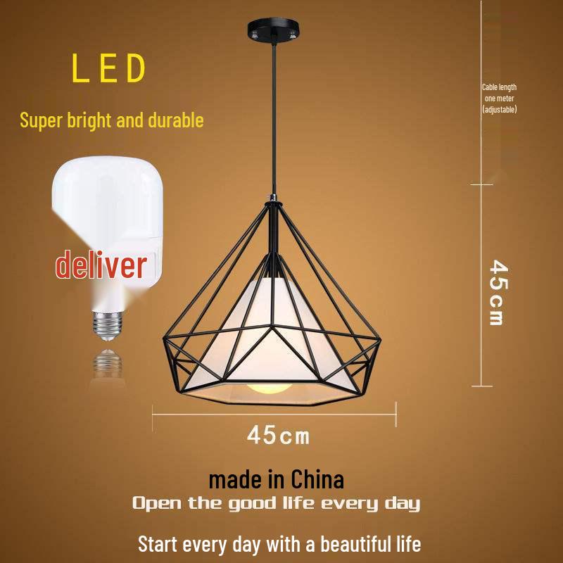 Influencer Friseursalon Retro-Kronleuchter mit Diamant-Dekoration für Friseursalon oder Milchteeladen