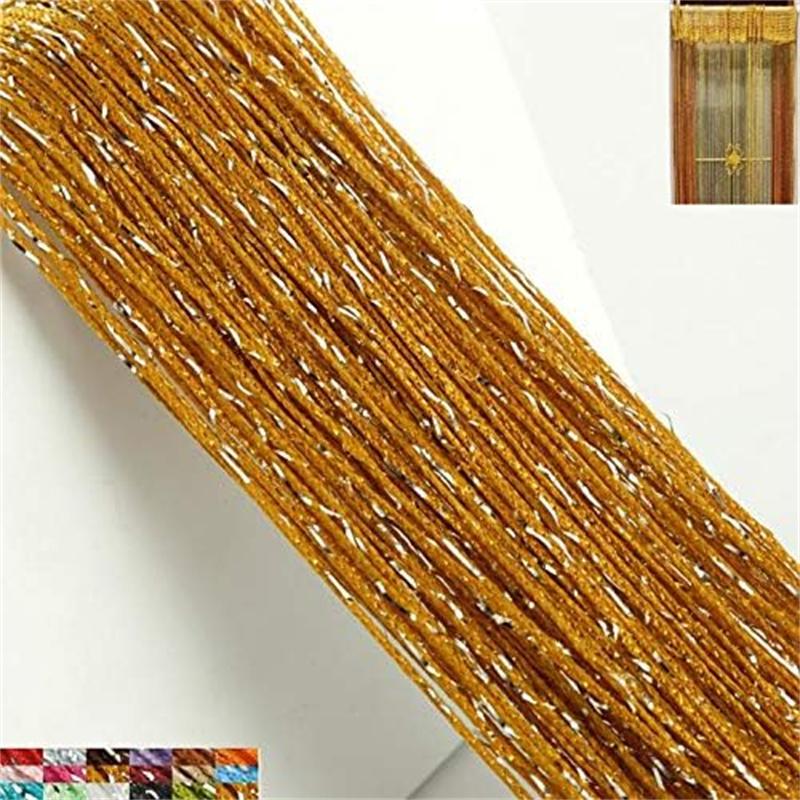 4pcs String Curtains for Doorways Glitter Beaded Curtains Door Sparkle Beads Curtain Open Closet Laundry Hanging Glisten Beads Window Girls