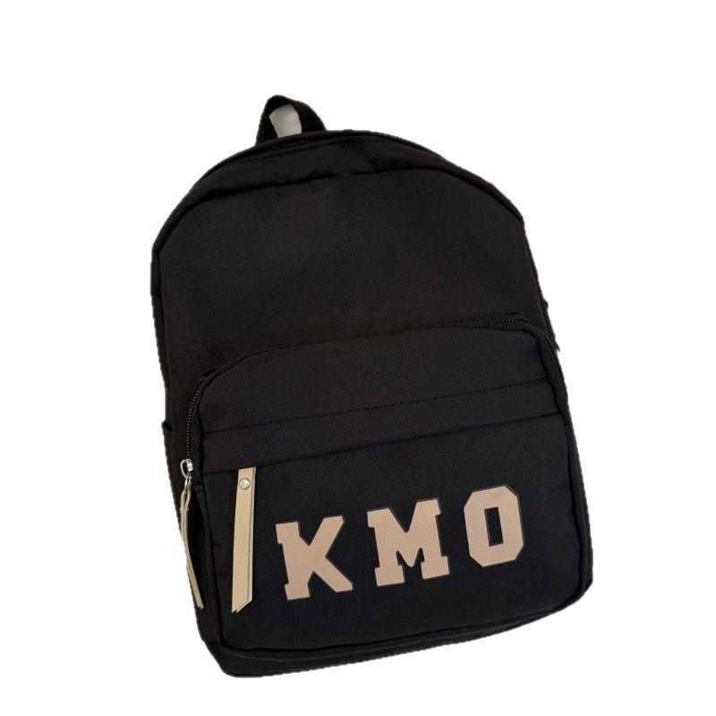 Childrens Educational Backpack Compact School Outdoor Breathable Nylon For Students With Letter Print