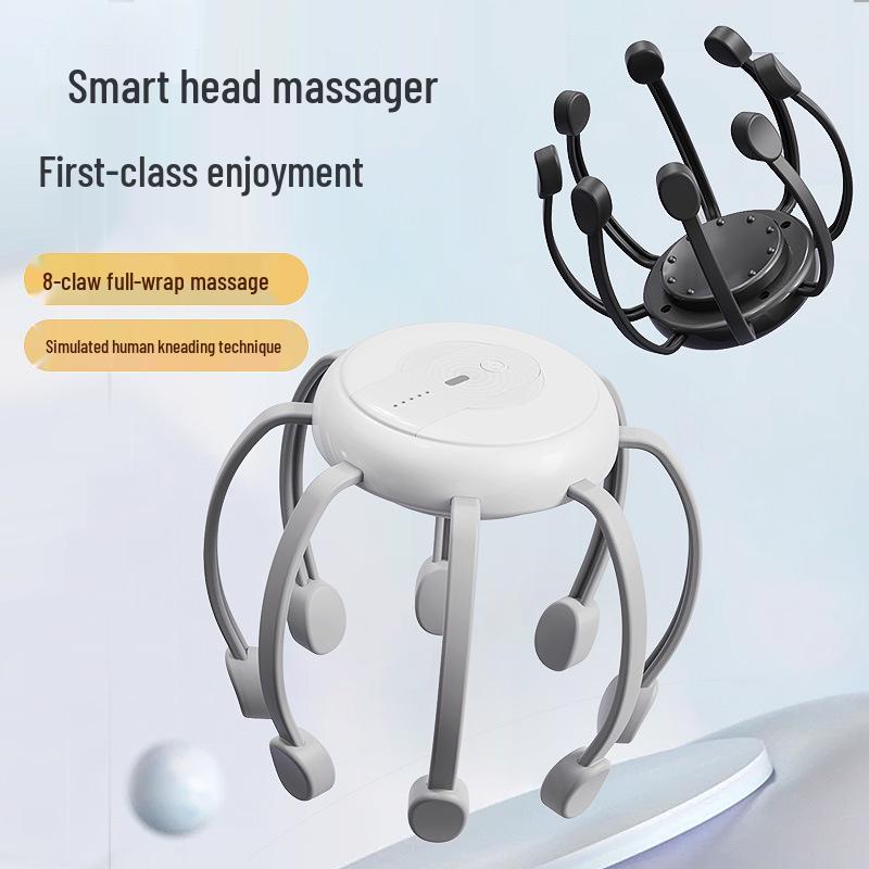 Multi-functional Electric Head Massager: Vibration for Meridian Dredging and Relaxation