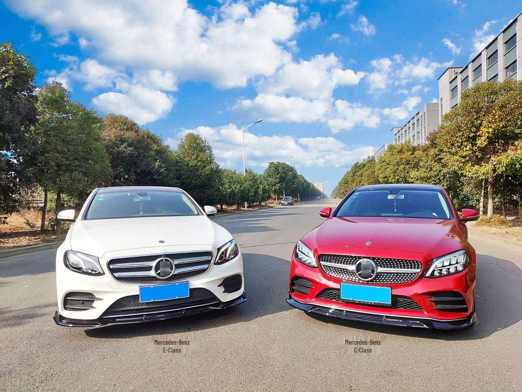 19-21 Mercedes-Benz C-Class W205 Front Lip Brabus Splitter & Rear Spoiler Kit