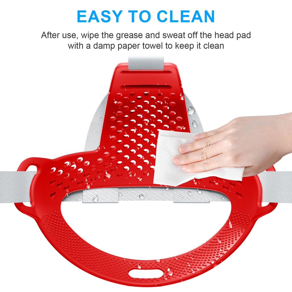 Almofada de cabeça VR confortável para acessórios de fone de ouvido Quest3 Suporte de fone de ouvido de realidade virtual 3D de silicone