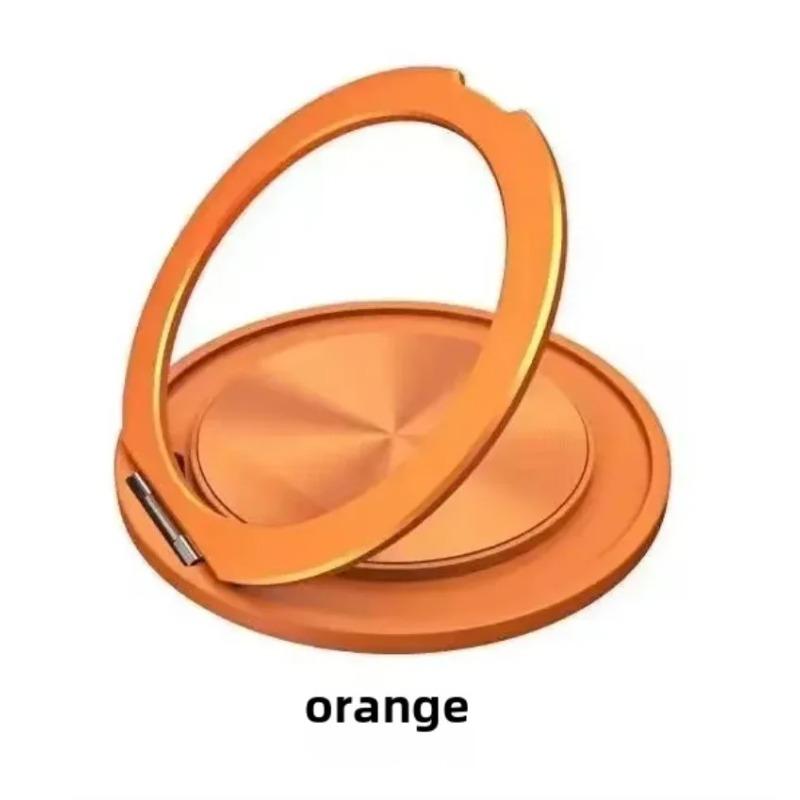 

Складной металлический держатель для телефона с вращением на 360 °, держатель для беспроводной зарядки Magsafe для iPhone 16 Pro Max S25ultra оранжевый