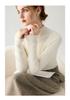 Maglione da donna a collo alto, vestibilità slim, 100% puro cashmere, per Autunno/Inverno