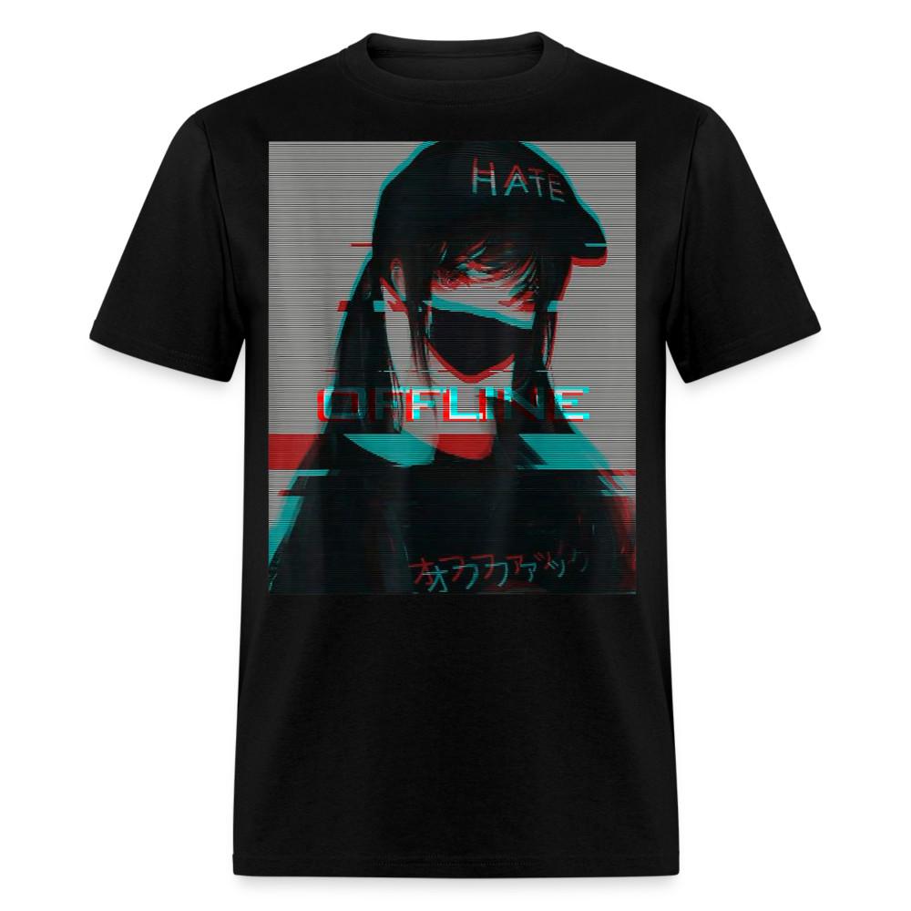 

Cute Girl in a Cap Offline shirt Waifu Anime Girl Hate T-Shirt Size S-6XL M