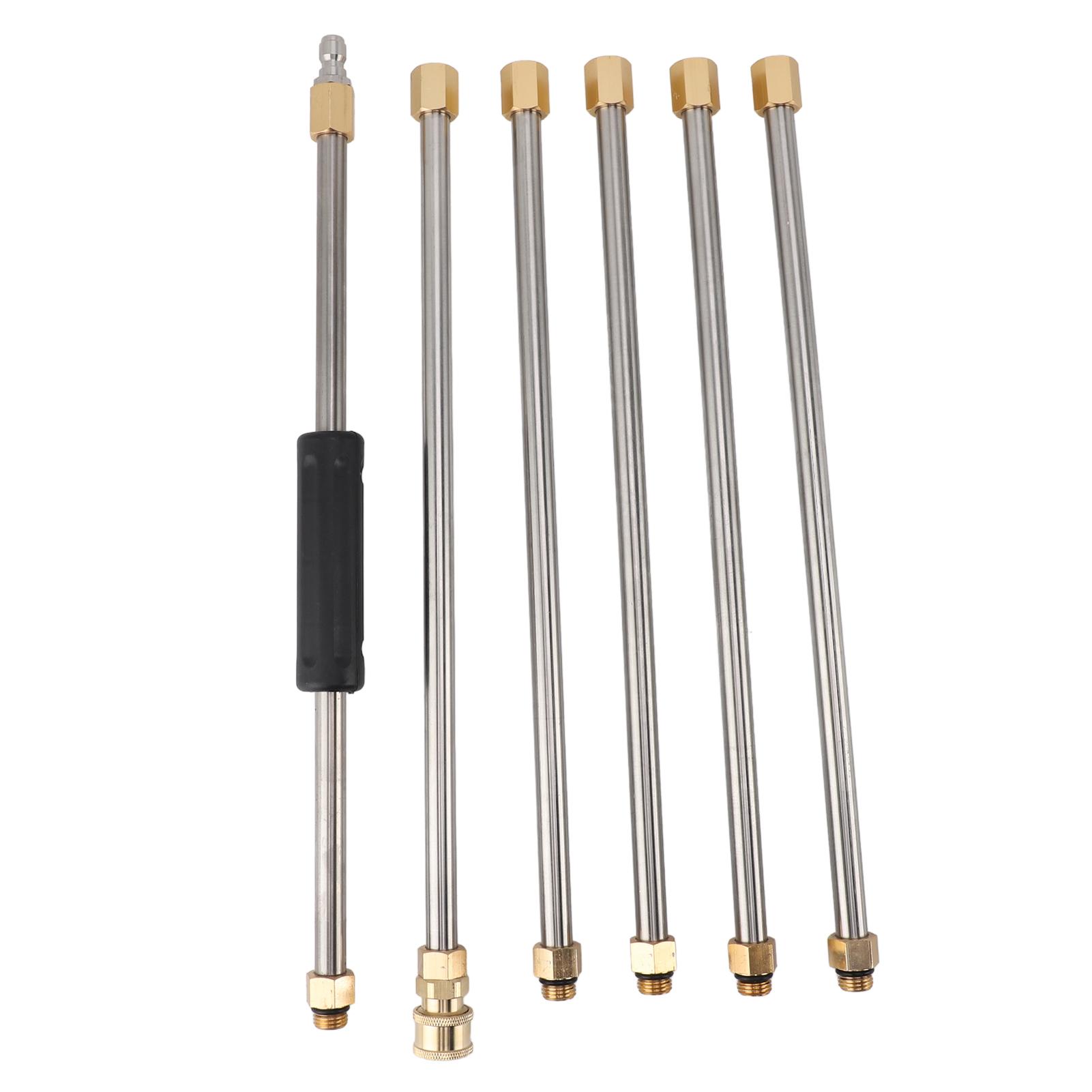 

90 Inch Pressure Washer Extension Wand Power Washer Lance with 1 4 Inch Quick Connect for Roof Cleaning 6pcs