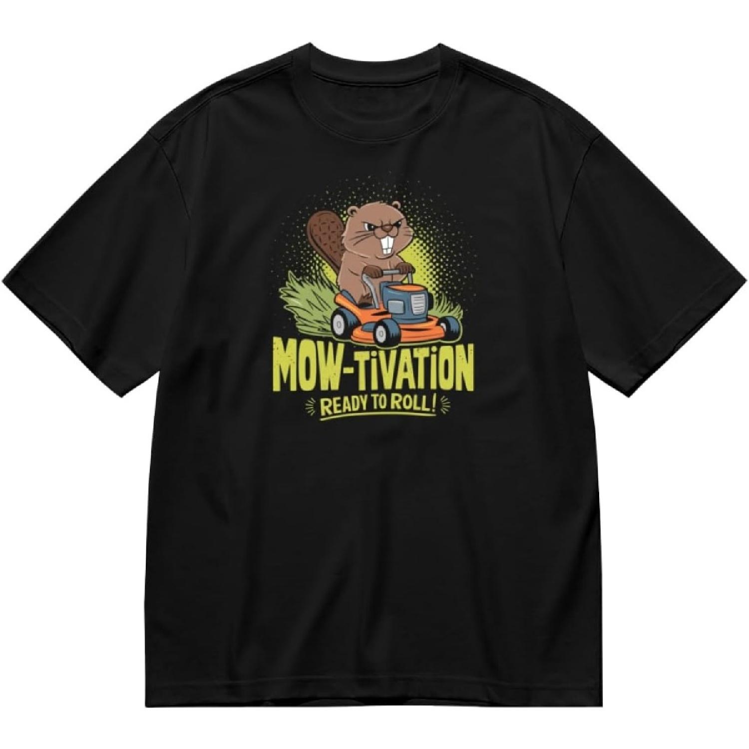 

Retro Funny Beaver Lawn Mower Gardening Gift Graphic Unisex T-Shirt for Women Or Men Mom Dad Gift XXXXXL різнокольоровий