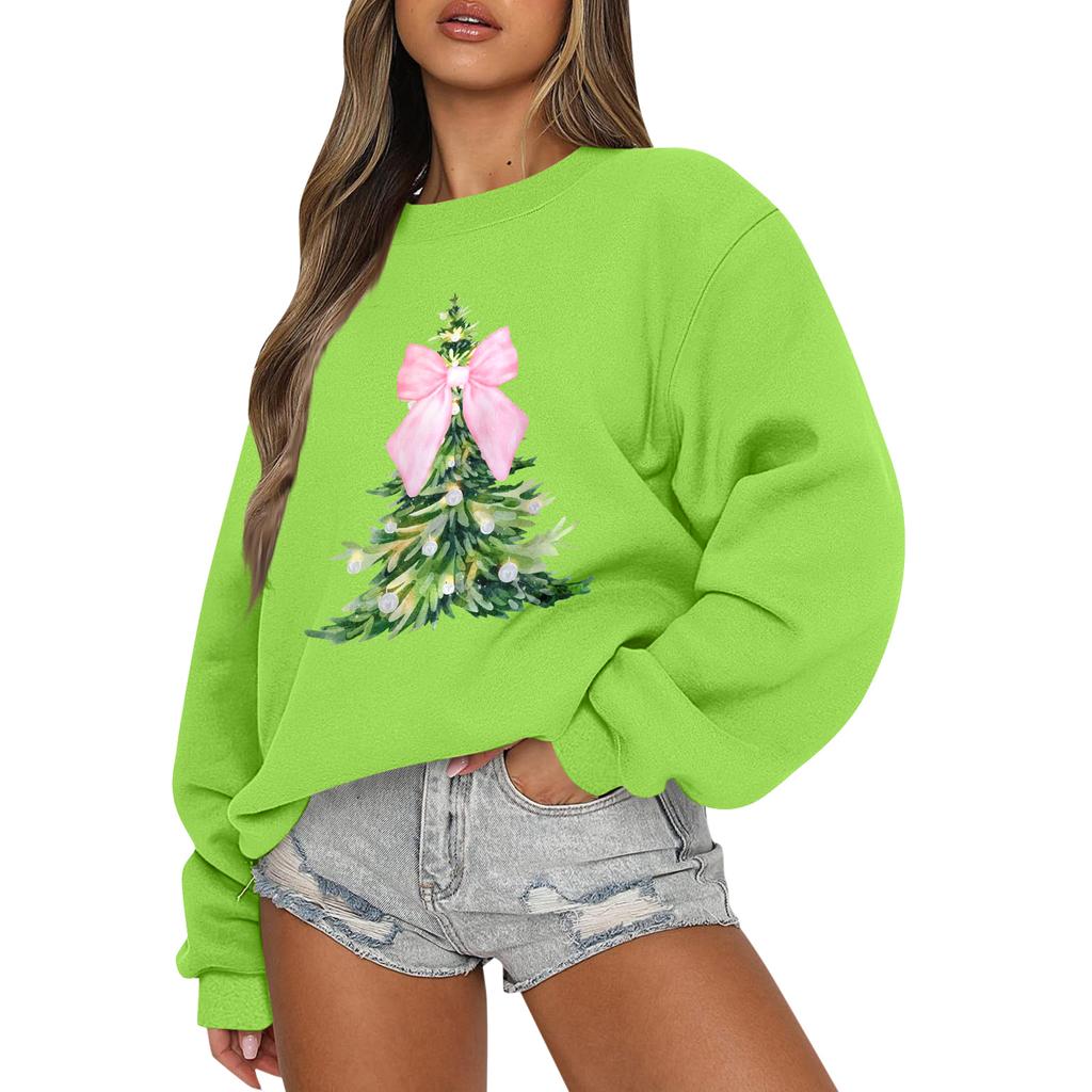 Women  Tops Women's Long Sleeve Sweatshirt Casual Crewneck Loose Fit Pollover Fleece Tops