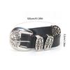 2025 New Punk Style Women's Fashion Belt Y2k Hollow Carving Cross Buckle Casual Versatile Decorative Belt Women's Accessories
