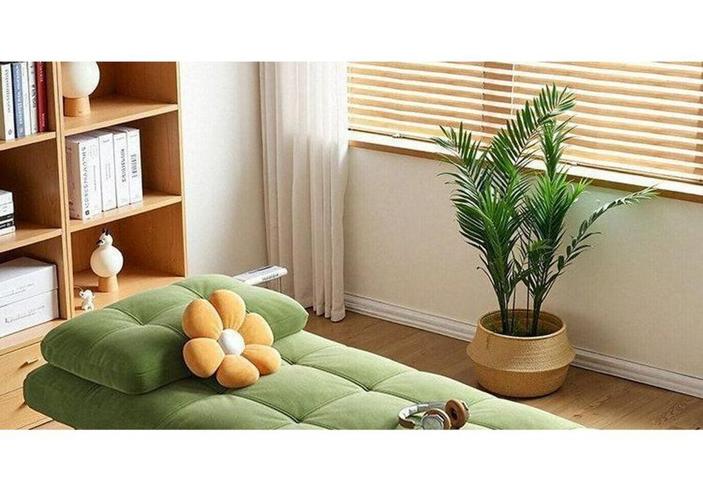 2026 Plush Foldable Sofa Bed: Dual-Use Log Style for Small Apartments and Balconies