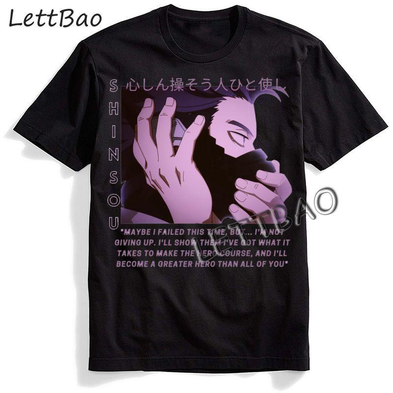 Vintage T Shirts O Neck Short Sleeve T Shirt Tees My Hero Academia