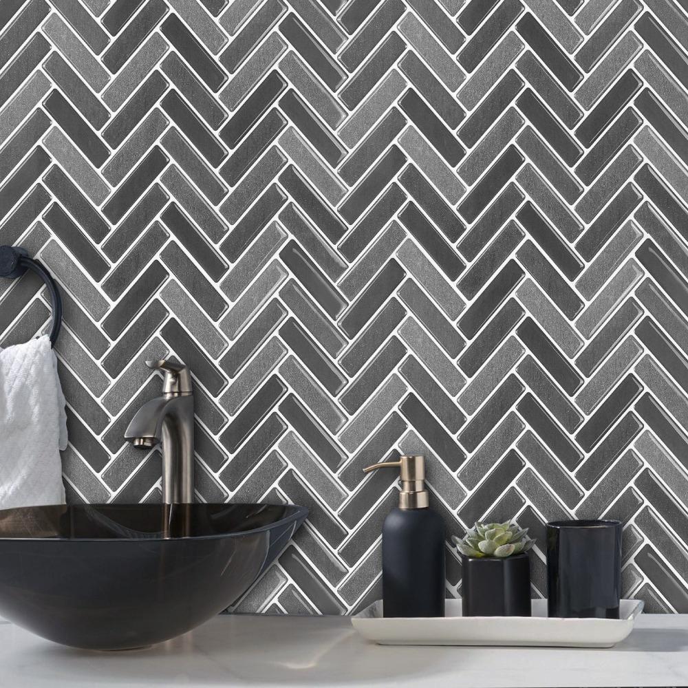 Azulejo Adhesivo Peel and Stick para Salpicadero Impermeable para Pared Azulejo Adhesivo para Cocina Baño