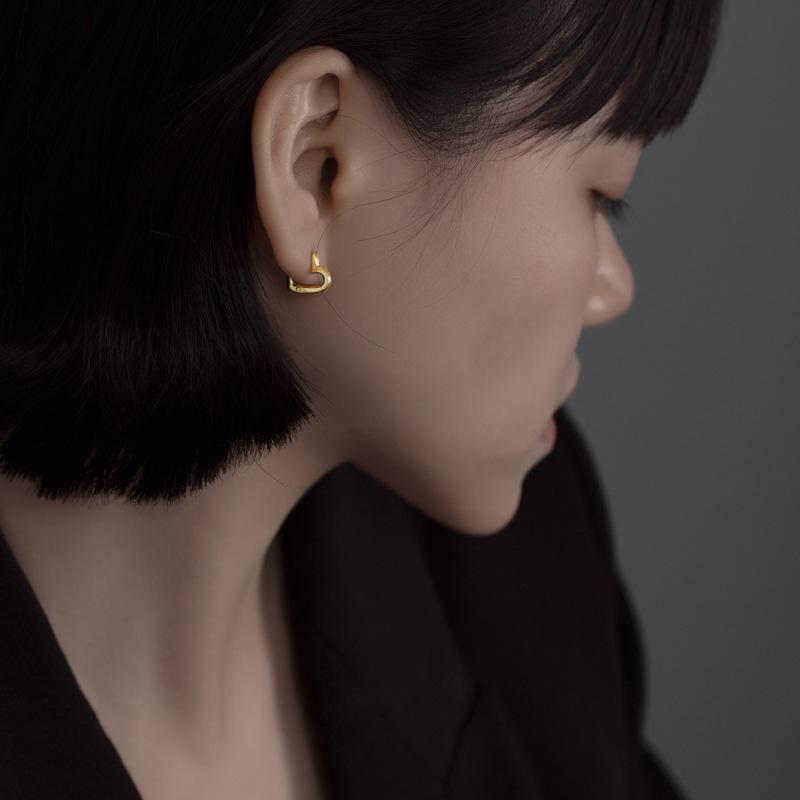 1 Pair High Polished Stainless Steel Hoop Earrings For Women/Men Geometric Allotype Ear Buckles Hip Hop Party Creative Jewelry