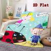 Le Petit Royaume de Ben & Holly Motif Plat 2D Couverture en Flanelle Haute Qualité Toutes Saisons Chaleur et Confort Parfait pour les Cadeaux de Noël.DMT0925353