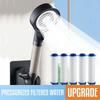 PP Cotton Filter 5-Mode Shower Head Bathroom Home Boost Large Water Outlet Bathroom Accessories Set