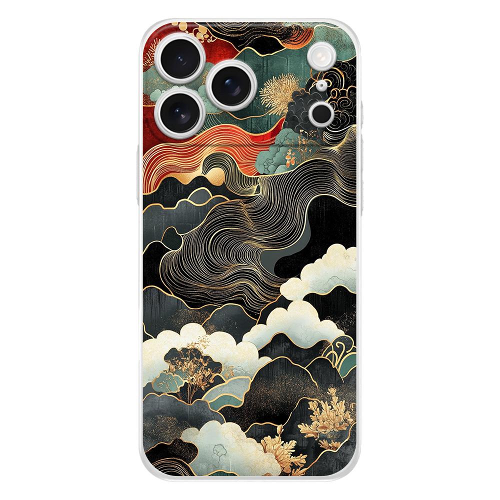 Soft Phone Case For iPhone 17 Air 16E 16 11 15 14 Pro MAX 12 13 7 8 Plus SE Easter Cover Protection Japanese Style Art Japan
