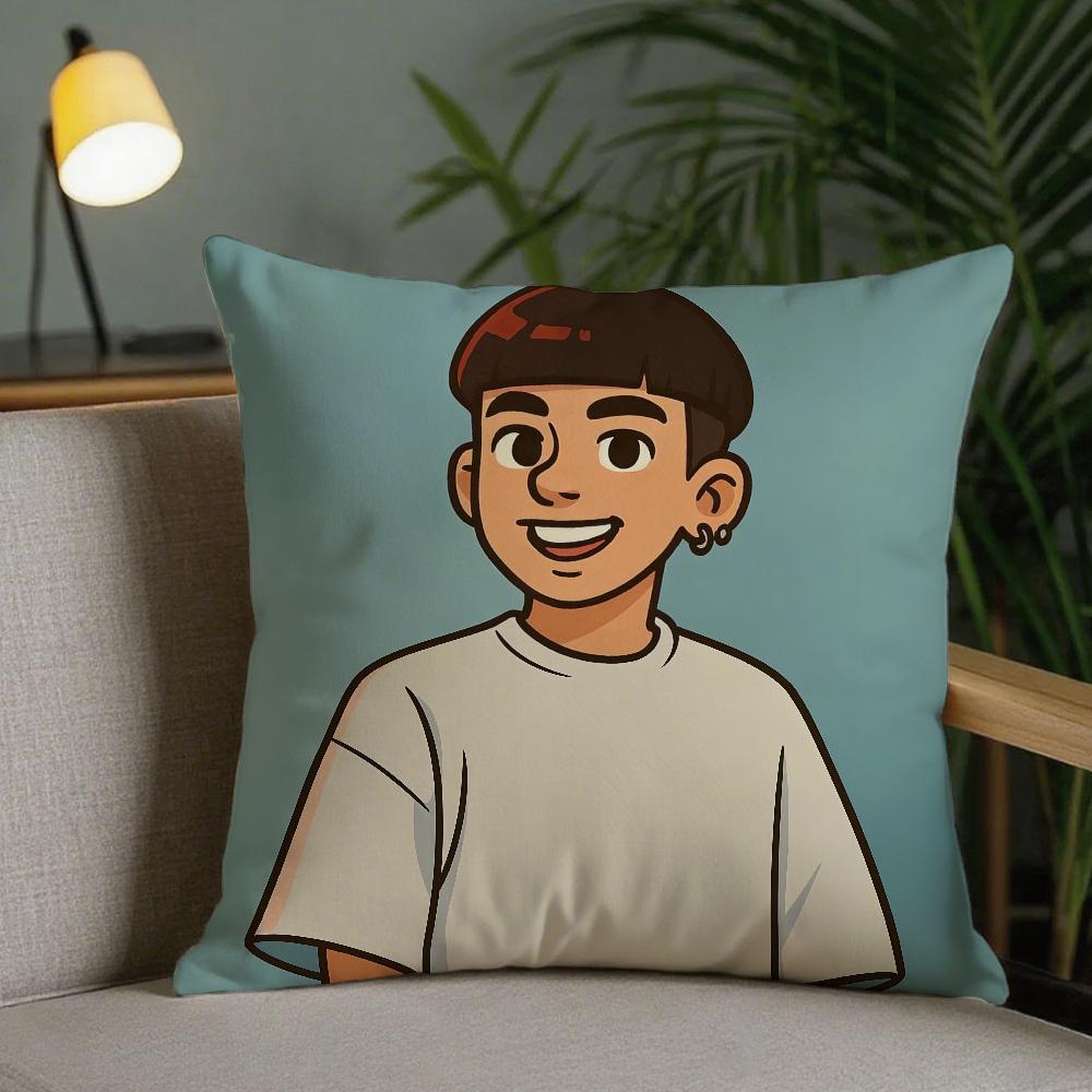 Singer MMilo J Pillow Case Square DoubleSided Printing Sofa Cushion Cover Pillowcase Bedroom Bedside